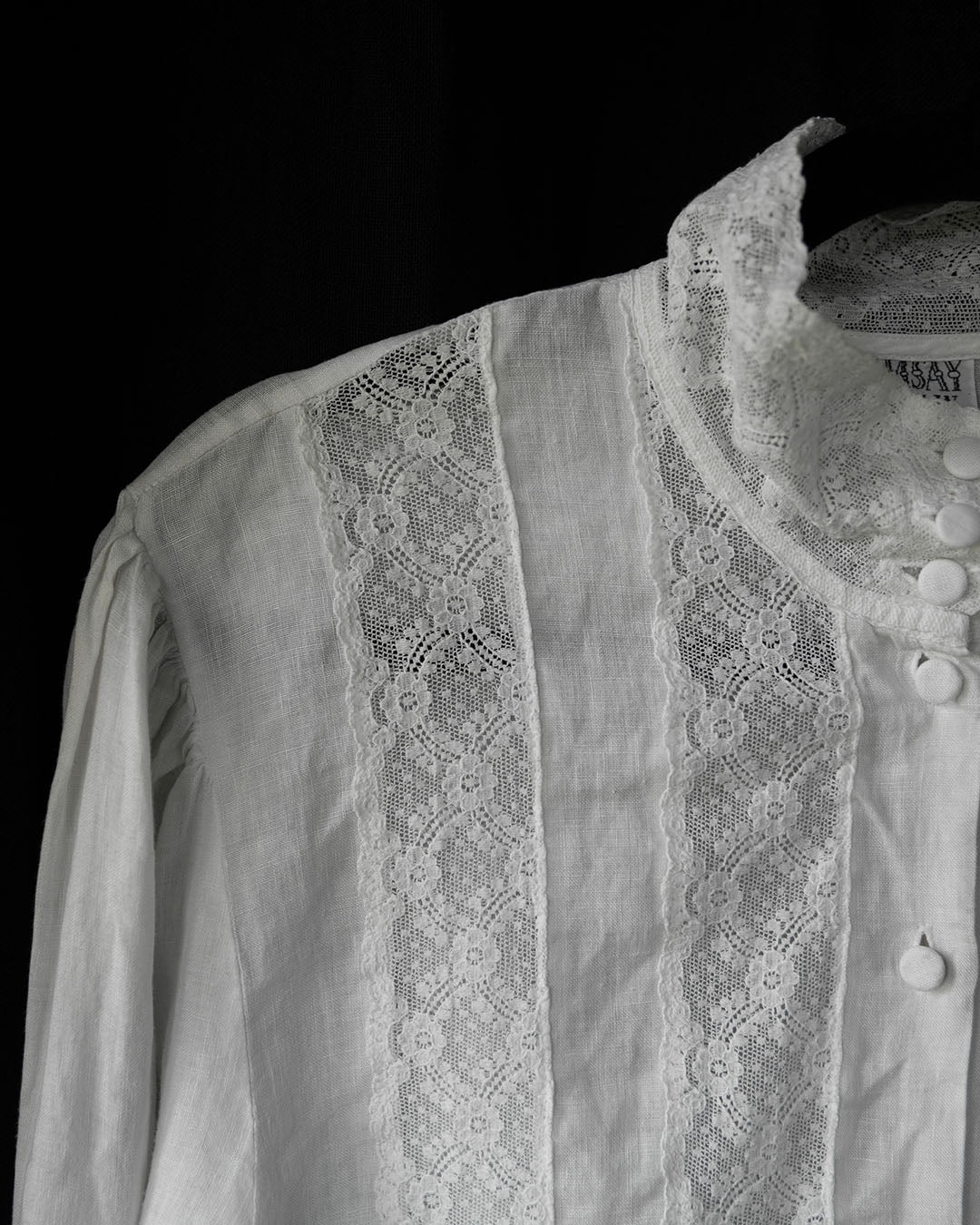 Vintage Irish Linen Blouse