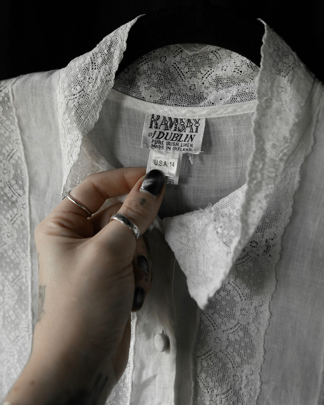 Vintage Irish Linen Blouse