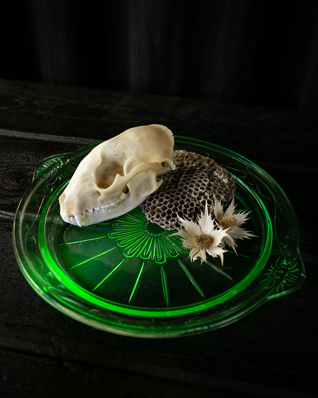 Uranium Glass Dish