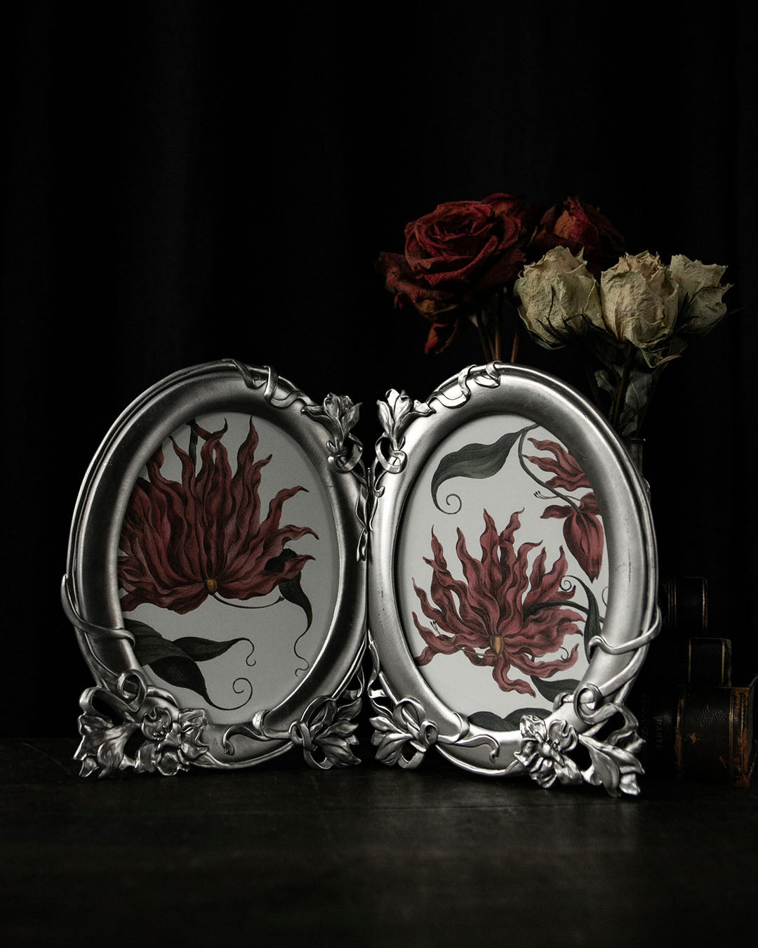 Pewter Double Frame