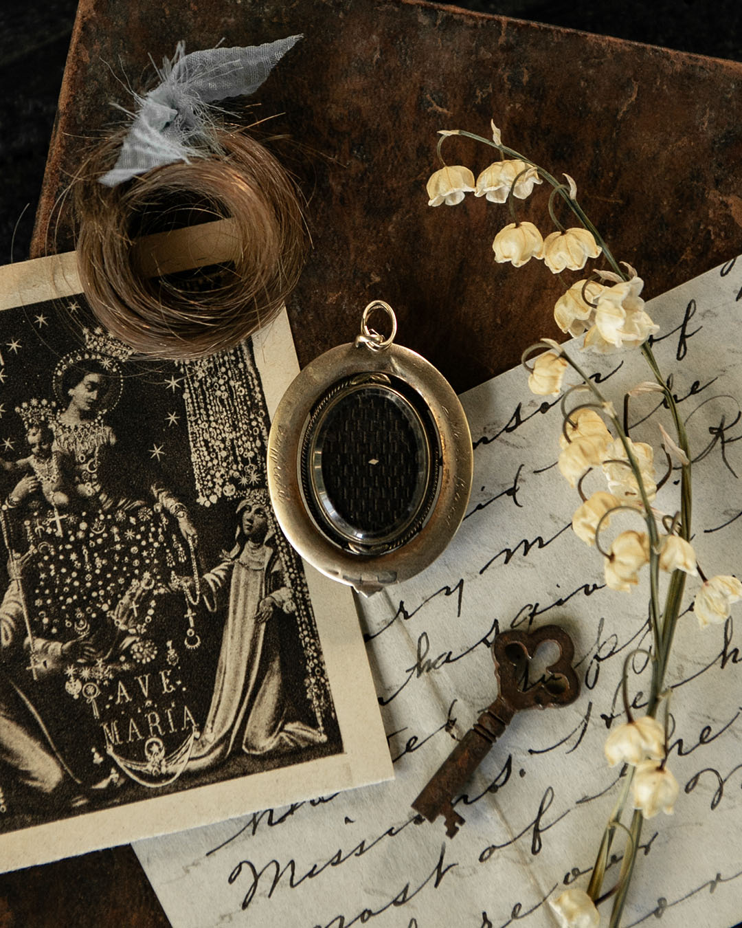 Mourning Hair Pendant