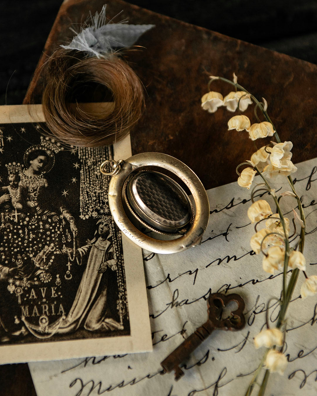 Mourning Hair Pendant