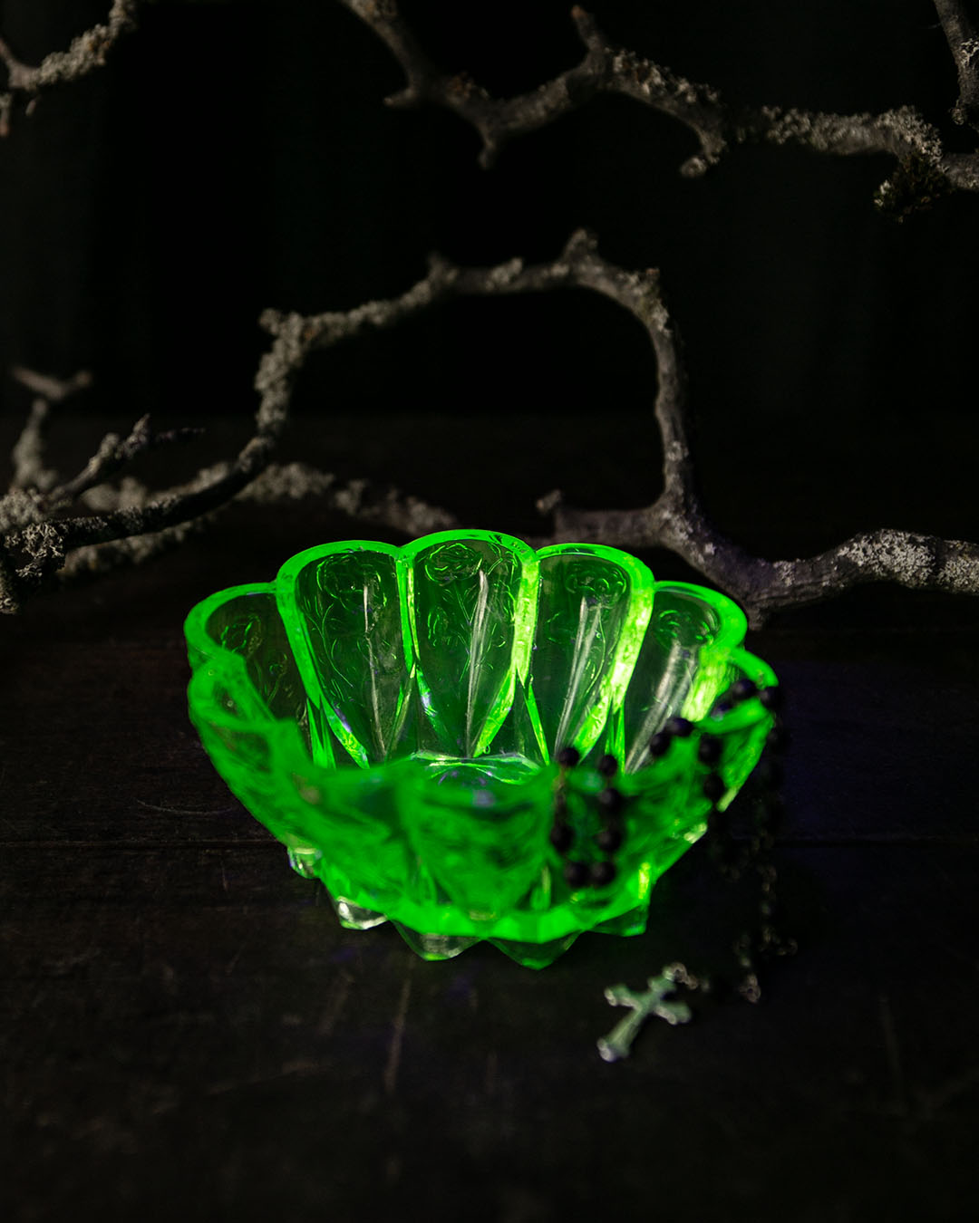 Uranium Glass Dish