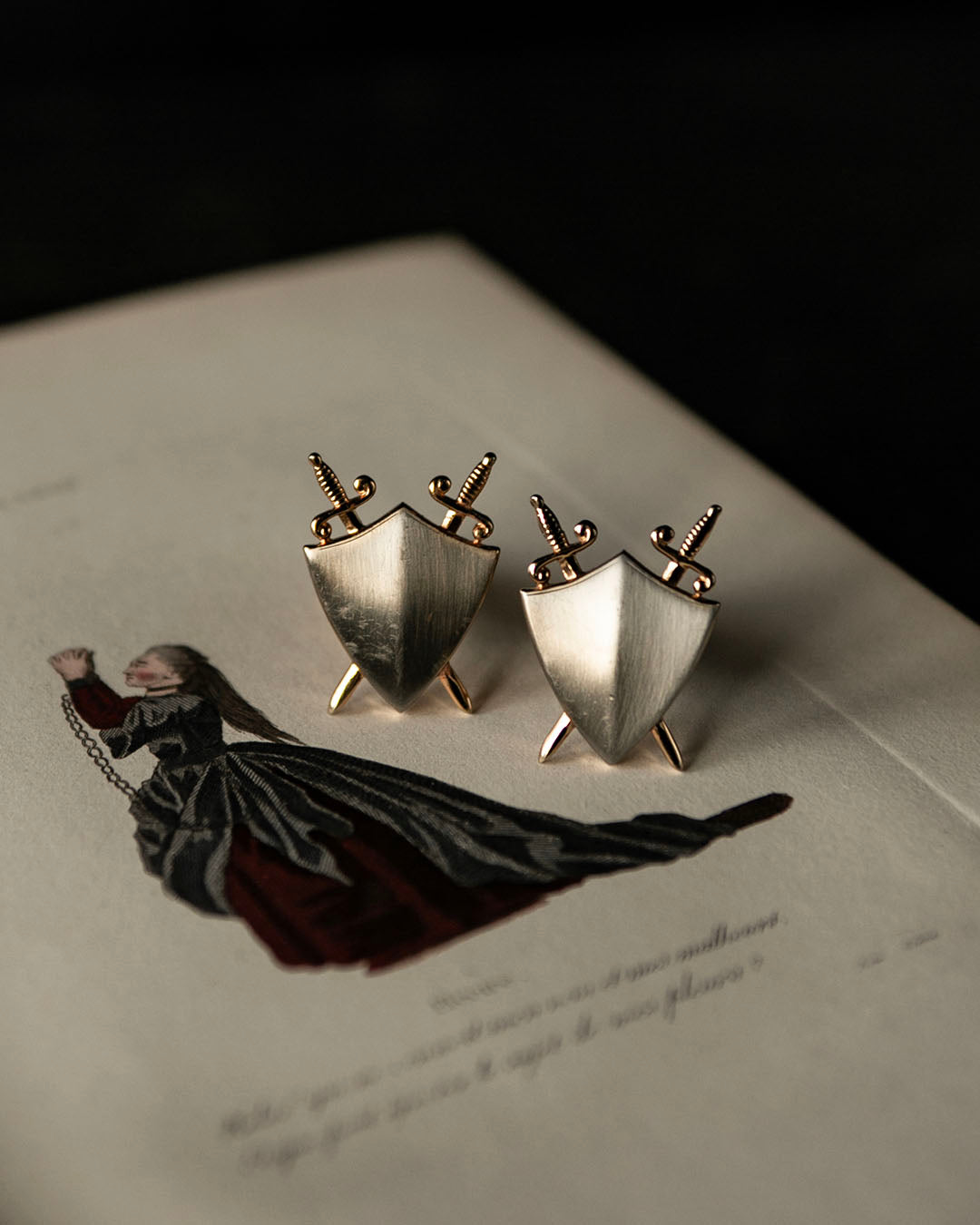 Vintage Shield Cuff Links