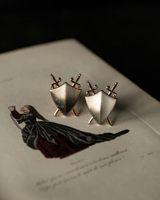 Vintage Shield Cuff Links
