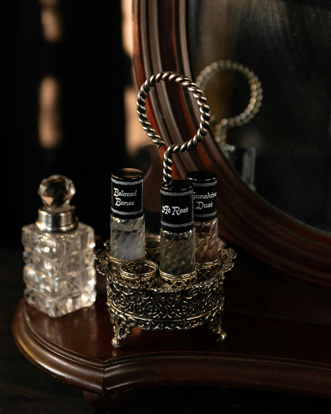 Vintage Lipstick/Perfume Holder