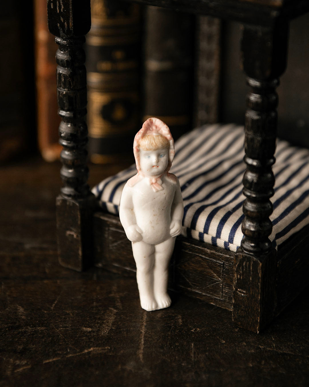 Antique Doll & Bed