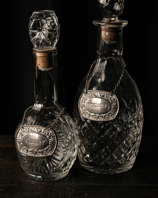 Sterling Silver Decanter Tags