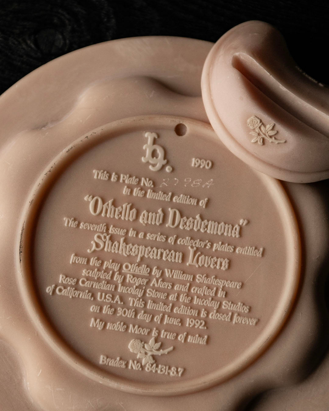 Othello and Desdemona Plate