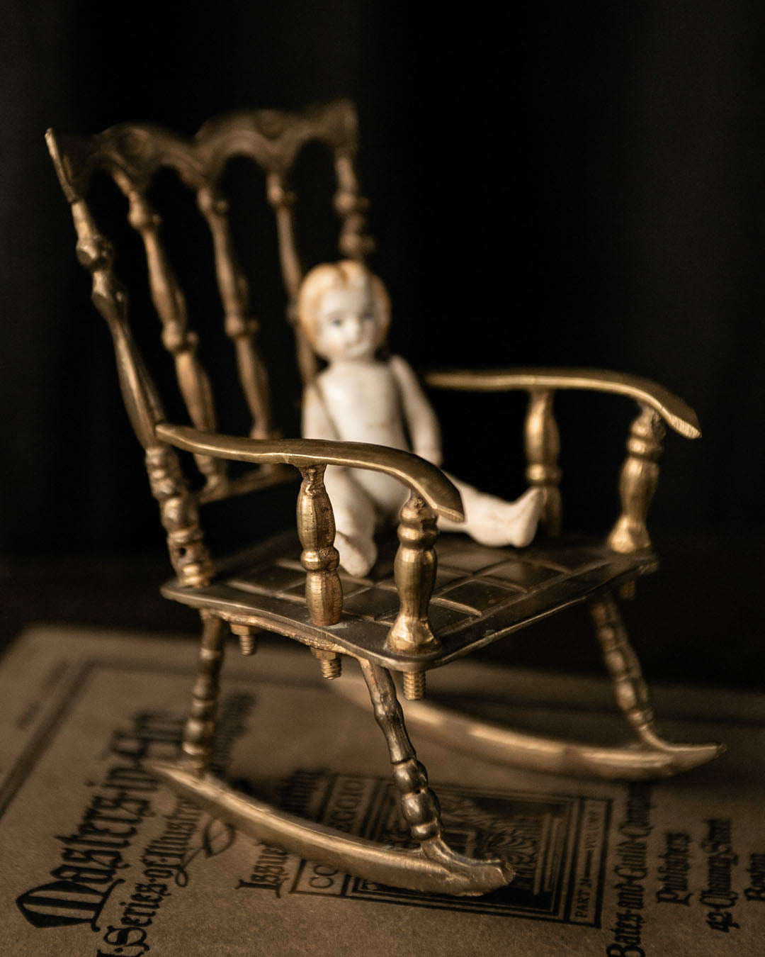 Brass Rocking Chair