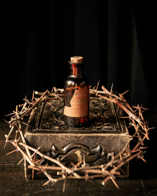 Antique Amber Bottle