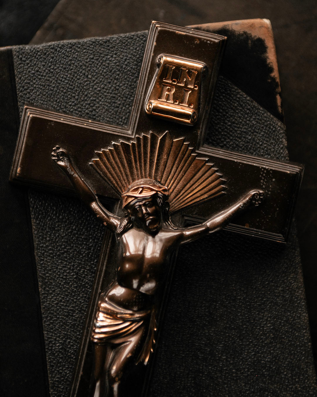 Vintage Casket Crucifix