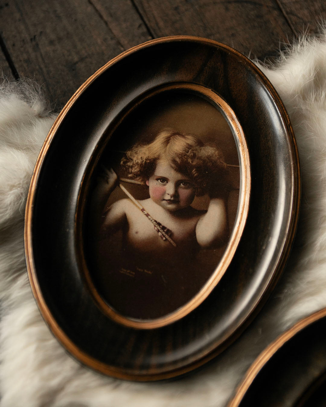 Pair of Framed Cherubs