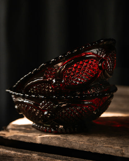 Red Glass Dishes