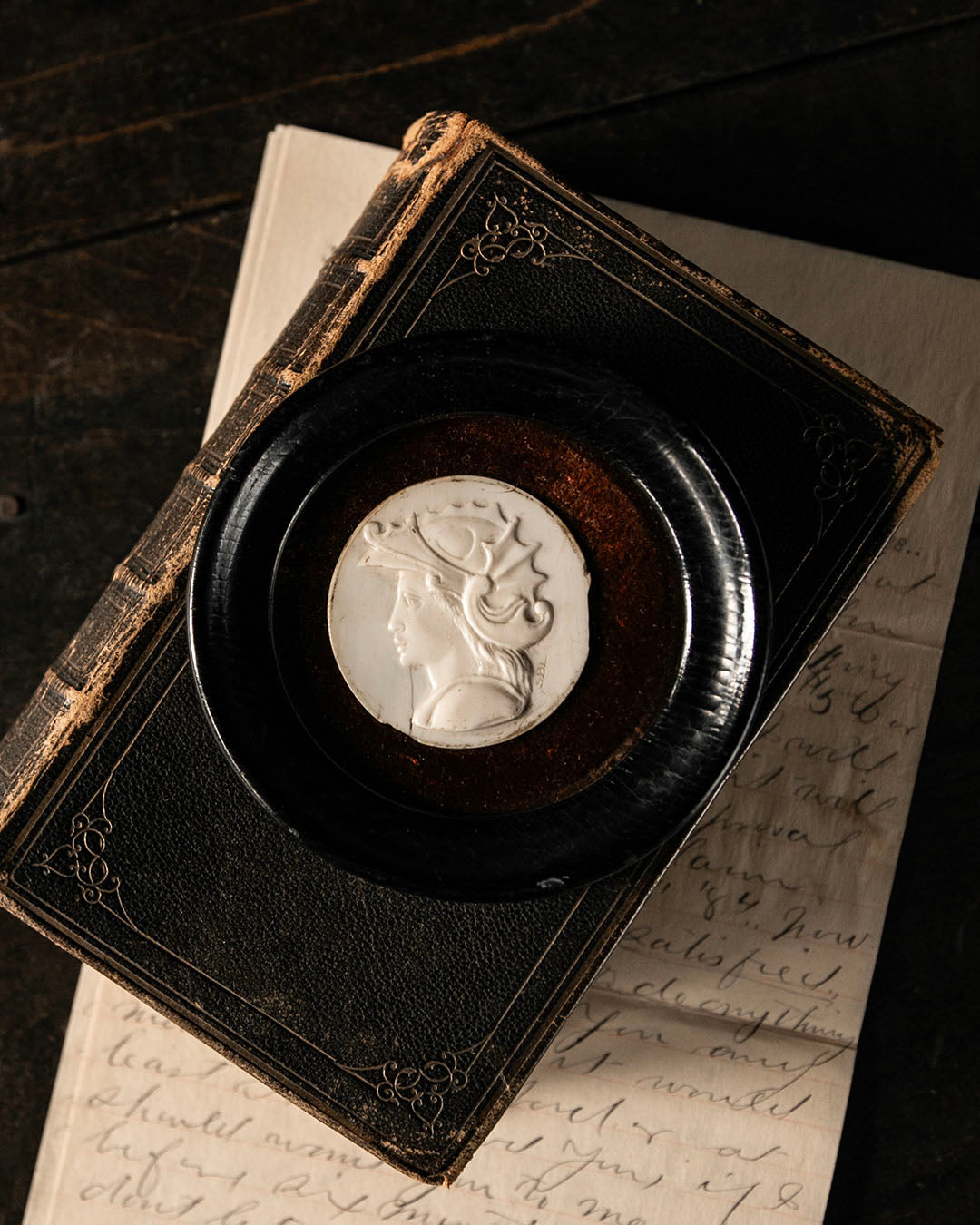 Antique Cameo Plaque