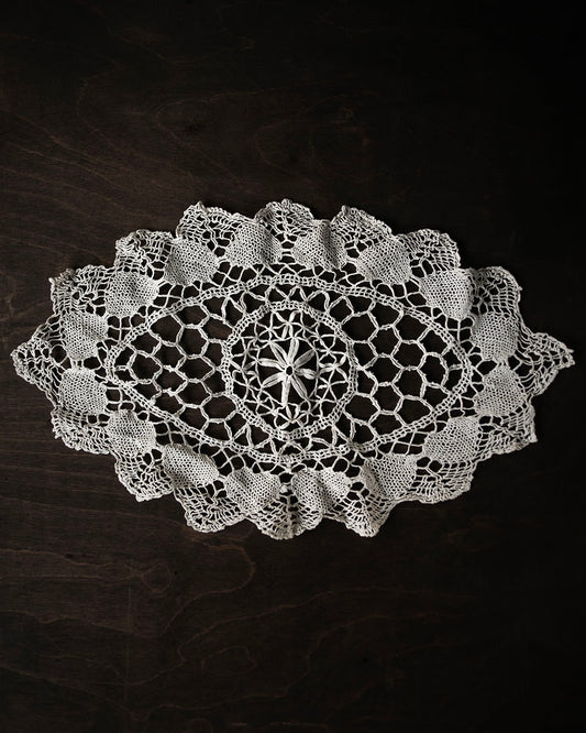 Eye Shaped Vintage Doily