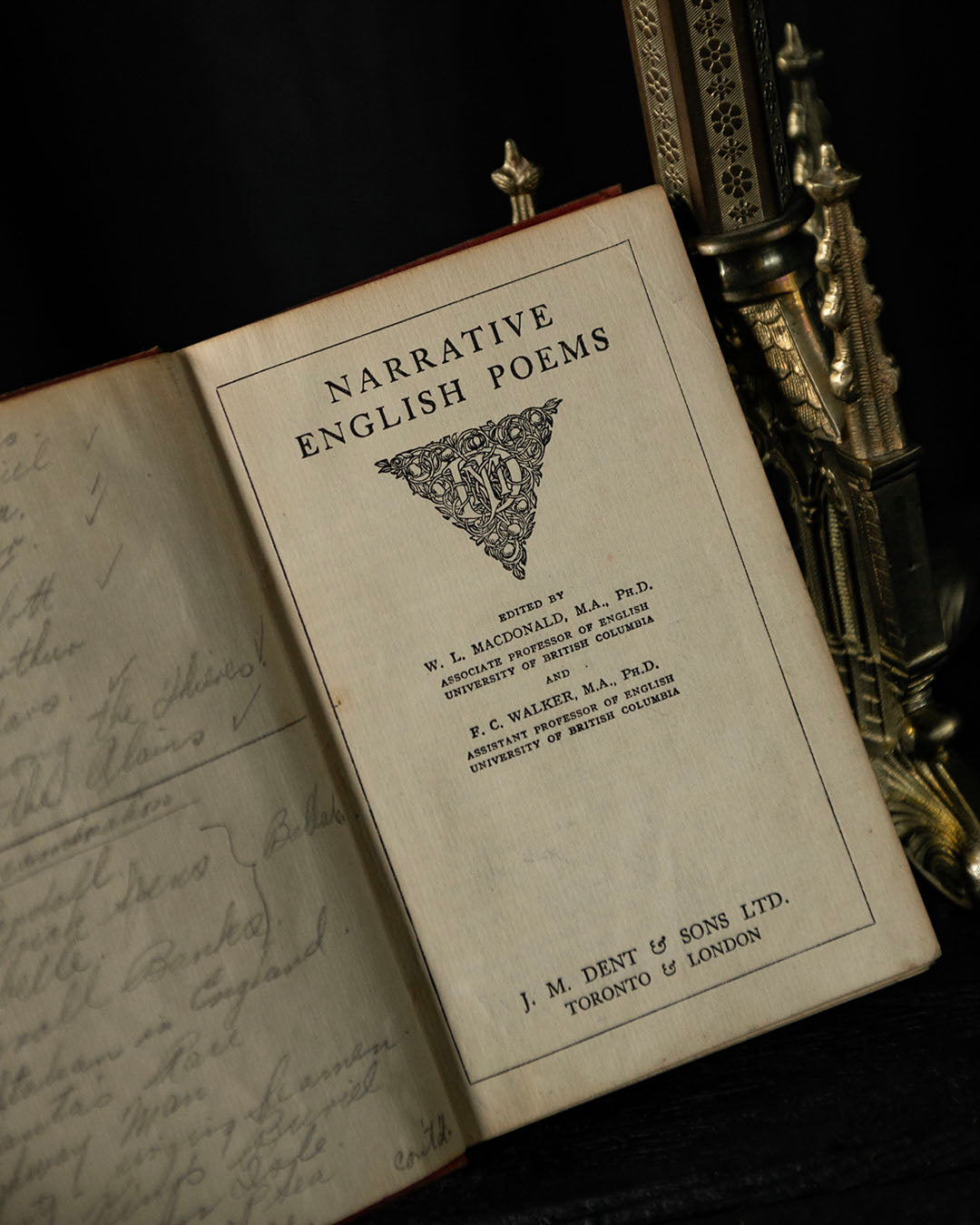 Antique Poetry Book