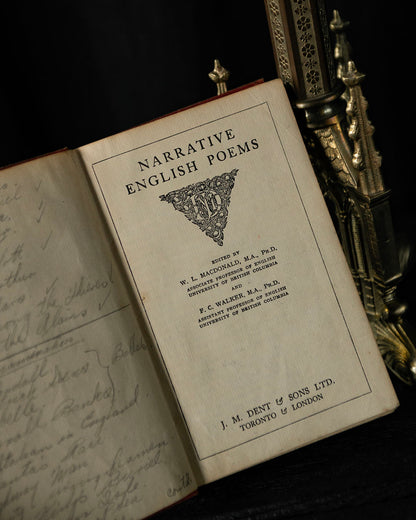 Antique Poetry Book