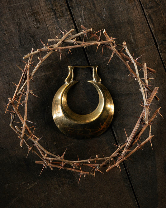 Crescent Moon Horse Brass