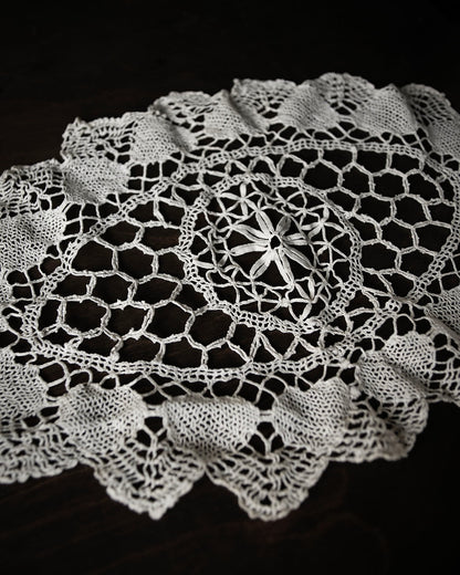 Eye Shaped Vintage Doily