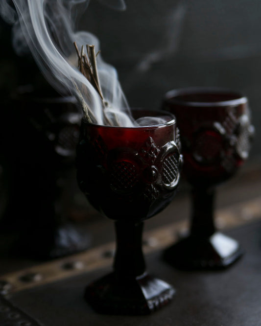 Red Glass Chalice