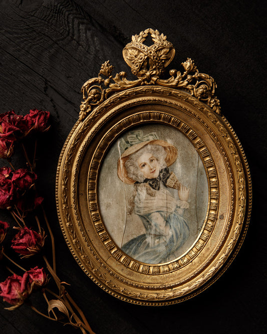 Antique Frame & Painting